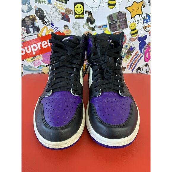 Size 9.5 - Air Jordan 1 Retro OG High Court Purple 100% Authentic No Box main image 4
